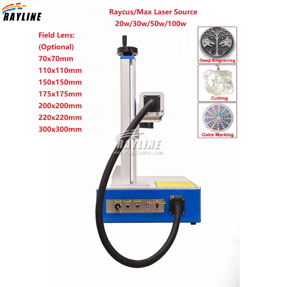 30W 50W 100W Portable 3D Fiber - Fiber Laser Marking Machine 30W 评论和价格
