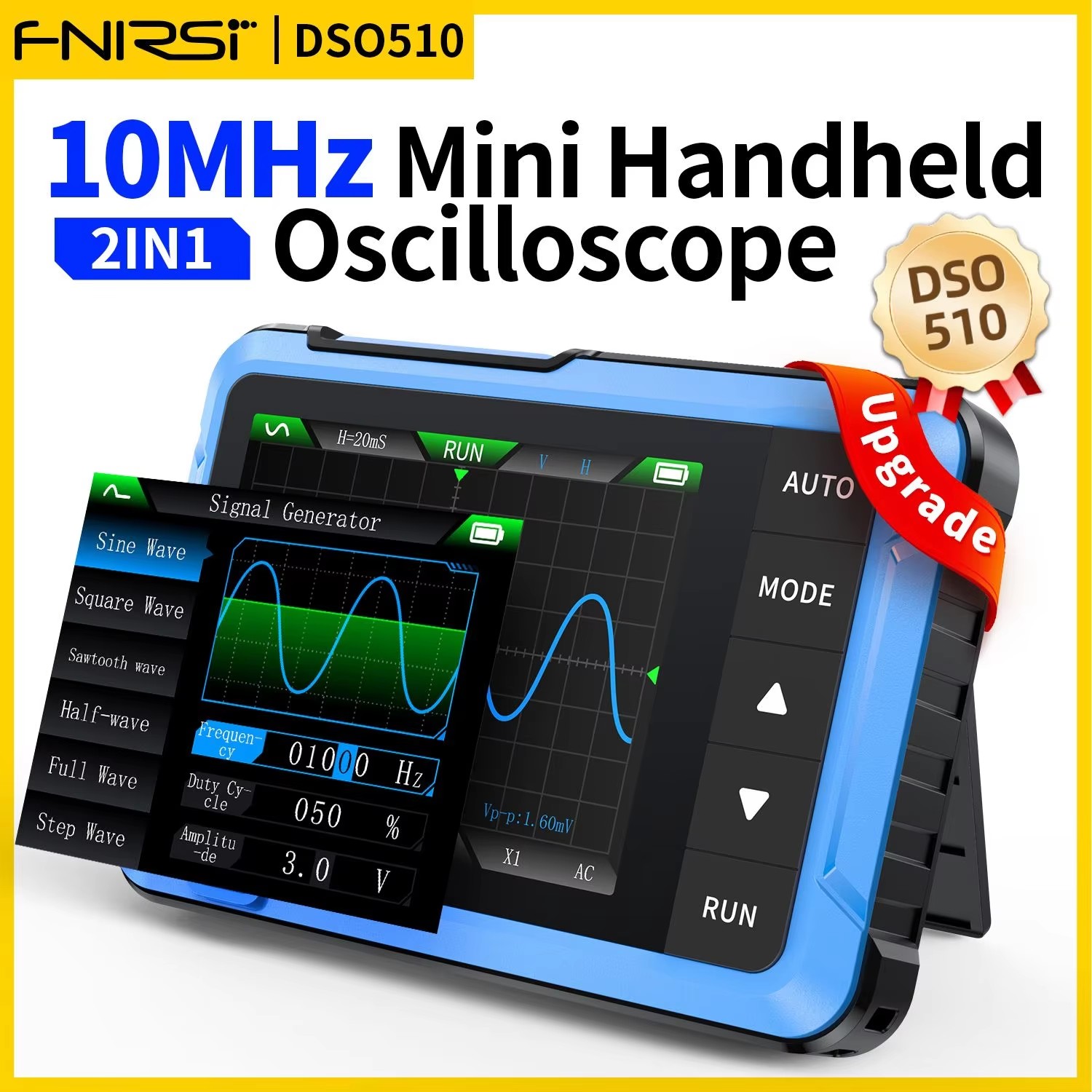 FNIRSI New DSO510 DSO152 DSO15 - Fnirsi Digital Oscilloscope Handheld 评论和价格