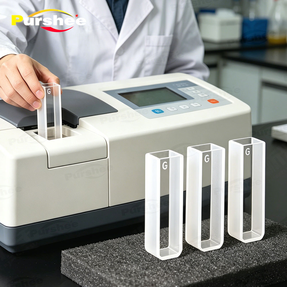 4 PCS Glass Cuvettes Cells 1/2 - Lab Equipment 评论和价格